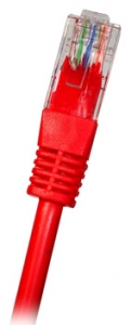 Cat5E UTP RJ45 0.5m RED Patch Cable