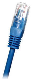 Cat5E UTP RJ45 1m BLUE Patch Cable