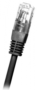 Cat6 UTP RJ45 0.25m BLACK Patch Cable