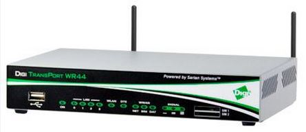 TransPort WR44R Rugged HSPA/LTE-router 4x 10/100, 5x VPN, DC-cable 3G/4G-reititt