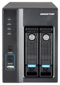 DIGISTOR NVR 5-channel 150Mbps 2xSATA IP-kameratallentimet