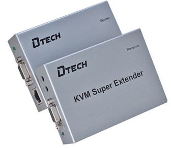 DTECH KVM UTP Extender kit 100m 1920x1080, VGA/USB, CAT5/5e/6