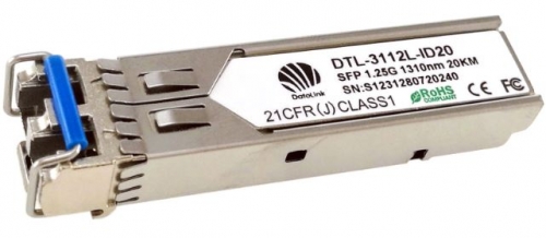 SFP 1000Base-LX SM 20km, 1310nm Singlemode, 1.25G, LC, DDM -40C...+85C