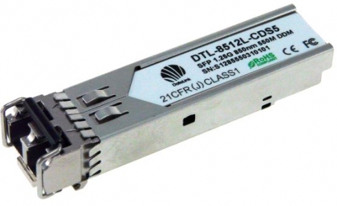 SFP 1000Base-SX MM 275/550m, 850nm Multimode, 1.25G, LC, DDM SFP-modulit (standa