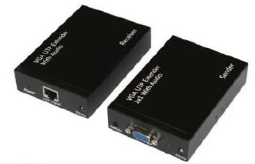 VGA UTP Extender Kit 300m, Audio CAT5e/6/6A HDMI/VGA Extenderit