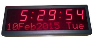 NTP-clock 6-digit + Text Ethernet/PoE 802.3af NTP-kellot ja -serverit