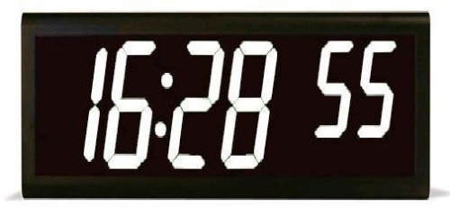 "NTP-clock 6-digit, white LED 4/3"" Double Ethernet" NTP-kellot ja -serverit