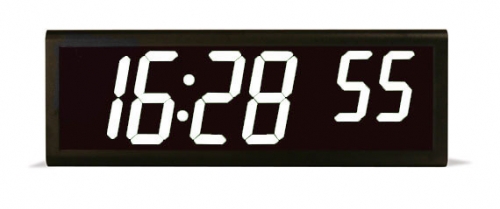 "NTP-clock 6-digit, white LED 4"" Ethernet/PoE 802.3af" NTP-kellot ja -serverit