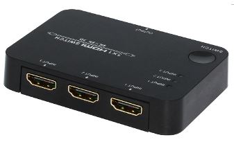 HDMI 1.4 switch 3x1, IR, 4k HDMI-matriisikytkimet/kytkimet