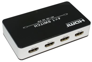 HDMI 1.4 switch 4x1, IR, PIP, 4k HDMI-matriisikytkimet/kytkimet