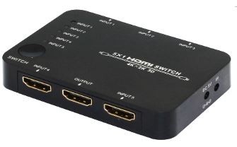 HDMI 1.4 switch 5x1, IR, 4k HDMI-matriisikytkimet/kytkimet