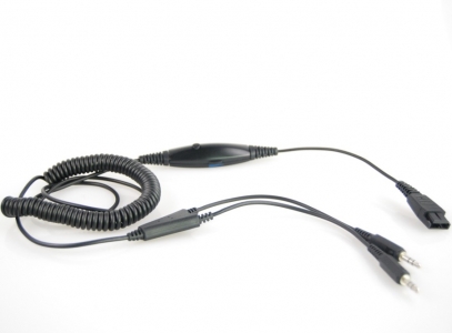 Mairdi Headset Cord 3.5mm Stereo Volume Control VoIP-kuulokemikrofonit