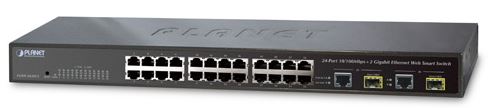 24x 10/100 + 2x Gbit (TP/SFP) Web Smart-management Kytkimet hallittavat