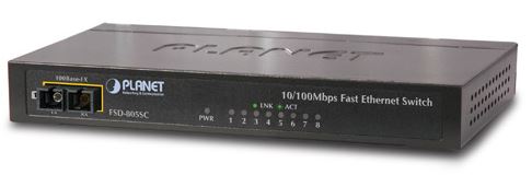 8x 10/100BaseT + 1x FX MM SC Switch Kytkimet ilman hallintaa