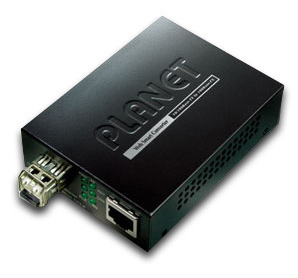 10/100BaseT-100Base-FX SFP converter Mediamuuntimet hallittavat