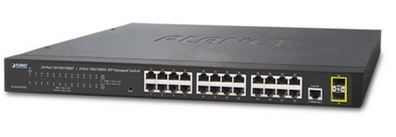 24x10/100/1000 + 2xSFP Switch Web-smart/SNMP