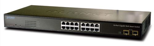 16x10/100/1000 + 2xSFP Switch Web-smart/SNMP Kytkimet hallittavat