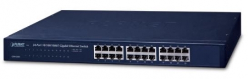 "24x 10/100/1000BaseT Switch 19"" Ethernet Unmanaged"