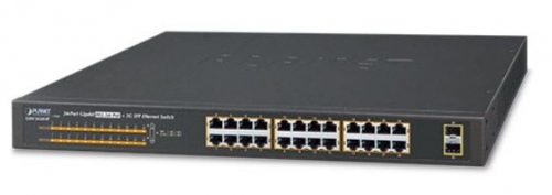 24x10/100/1000(24x PoE+)+2xSFP 220W Unmanaged