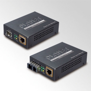 10/100/1000TX-LX Converter SM SC Single-mode, LFTP, PoE Mediamuuntimet Giga