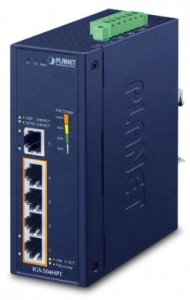 4x Giga PoE+ 1x Giga, -40...+75C Industrial Switch , IP30 Industrial PoE