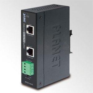 Industrial PoE IEEE802.3at Splitter 12/24VDC -40C...+75C