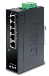 5x10/100, -40...+75C Industrial Switch, IP30 Teollisuus-Ethernet