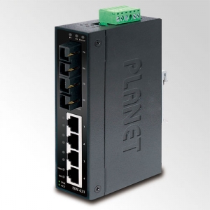 4x10/100+2x100BaseFX SM Industrial switch, IP30