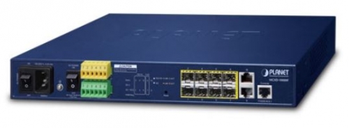 "8x100/1000 SFP+2xGbit TP 13"" SNMP/Web-management AC+DC PSU" Kytkimet hallittav