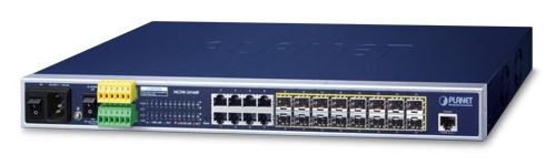16x100/1000 SFP+8xGbit TP SNMP/Web-management AC+DC PSU