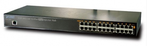 PoE IEEE802.3af 12-port Hub 130W PoE-hubit