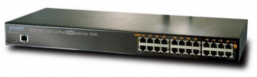 PoE IEEE802.3af 12-port Hub 200W PoE-hubit