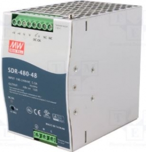 Din-Rail Power Supply 48VDC 480W Teollisuus-automaatio