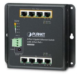 8xGiga 4x PoE+  -20...+60C Industrial Switch Industrial PoE