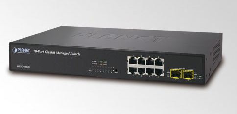 8x 10/100/1000BaseT+2xSFP SNMP, IPv6 Kytkimet hallittavat