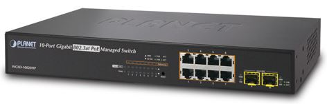 8x Giga PoE+ 2xSFP 150W SNMP, IPv6 PoE-kytkimet