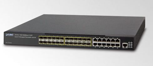 24x SFP, 12x TP, 4x 10G slot 10G IP-stack, L3 IPv6 AC+DC Kytkimet L3
