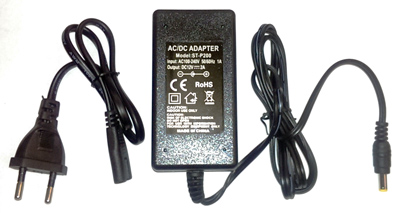 SECTEC Power Supply 12VDC/2A CCTV-kaapelointi ja virransy