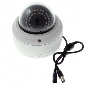 "SECTEC IR35m Outdoor Dome IP66 1/3"" Sony CCD, 2.8-12mm, 650tvl" Analoginen kam