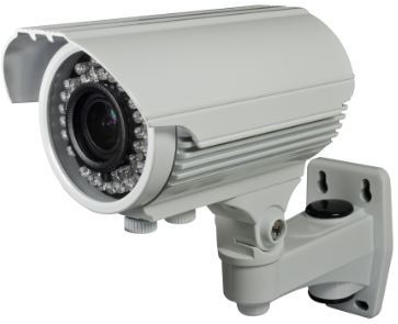 "SECTEC HD-SDI Outdoor Bullet IR 40m White 1/3"" Sony CMOS, 2.8-12mm 1080p IP66"