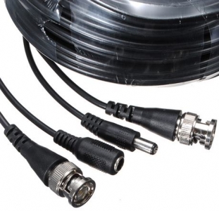 SECTEC BNC video+power cable 10m CCTV-kaapelointi ja virransy