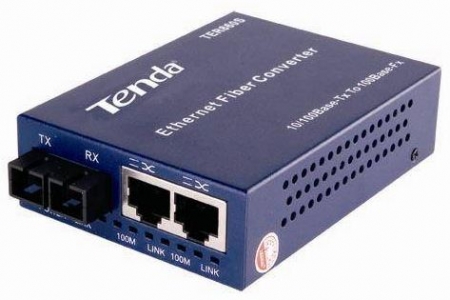 100BaseTX/FX Media Converter SM Single-Mode 20km, SC