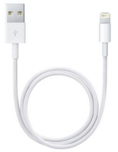 USB to Lightning cable 1m, white USB-kaapelit